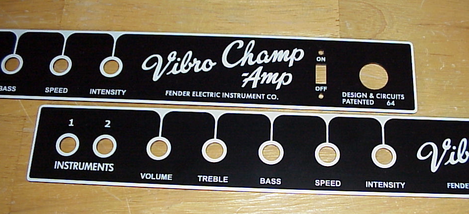 Vibro Champ Blackface Faceplate